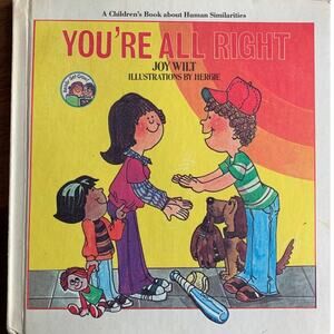 Vintage “You’re All Right” Hardcover Book Weekly Reader Series Children's Novel